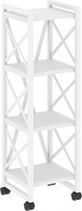 Стеллаж мобильный Loft VR.L-MST.K-4.4, Белый/Белый металл в Элисте