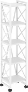 Стеллаж подкатной Loft VR.L-MST.K-5.4, Белый/Белый металл в Элисте
