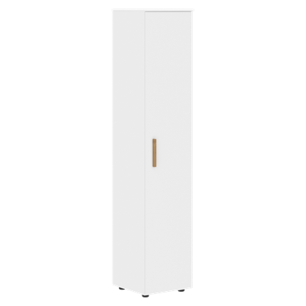 Высокий шкаф колонна с глухой дверью FORTA Белый FHC 40.1 (L/R) (399х404х1965) в Элисте - изображение