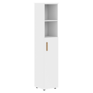 Высокий шкаф с глухой средней дверью  правой FORTA Белый FHC 40.5 (R) (399х404х1965) в Элисте