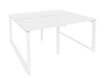 Стол в офис O.MO-D.RS-4.0.7, Белый/Белый бриллиант в Элисте