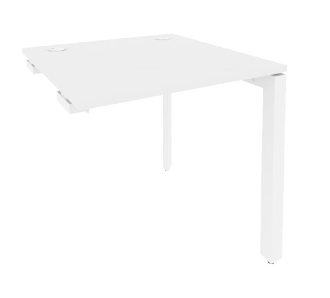 Приставной стол к тумбе O.MP-SPR-0.8 Белый/Белый бриллиант в Элисте - изображение