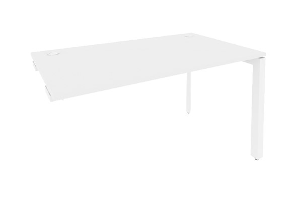 Приставной стол к тумбе O.MP-SPR-3.8 Белый/Белый бриллиант в Элисте - изображение