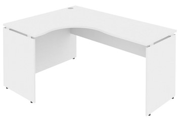 Письменный угловой стол Л.СА-4Л 1580х1200х755 мм. Белый в Элисте