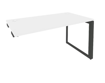 Приставной стол к тумбе O.MO-SPR-3.8 Антрацит/Белый бриллиант в Элисте