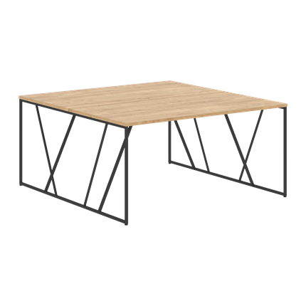 Двойной стол LOFTIS Дуб Бофорд  LWST 1516 (1560х1606х750) в Элисте - изображение