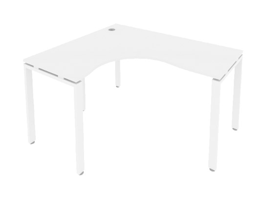 Угловой стол Б.СА-3Л Белый/Белый в Элисте - изображение