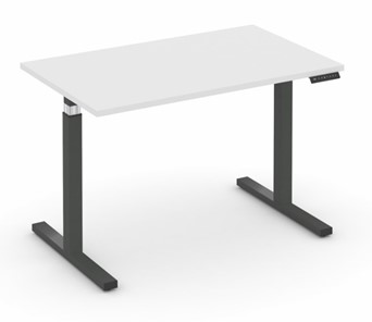 Офисный стол Move UP MV.SE-3.7, Антрацит металл/Белый бриллиант в Элисте - предосмотр