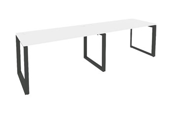 Стол на металлокаркасе O.MO-RS-2.3.7, Антрацит/Белый бриллиант в Элисте