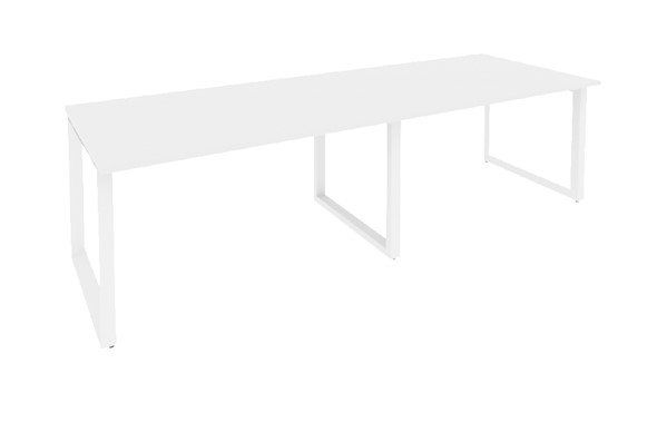 Конференц-стол O.MO-PRG-2.3 Белый/Белый бриллиант в Элисте - изображение