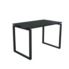 Стол для компьютера Янтарь 55.08 мрамор черный/металл черный в Элисте