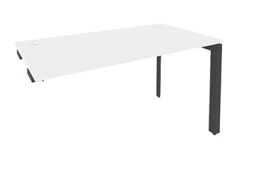 Приставной стол к тумбе O.MP-SPR-3.7 Антрацит/Белый бриллиант в Элисте