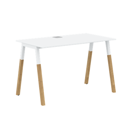 Письменный стол FORTA Белый-Белый-Бук  FST 1167 (1180х670х733) в Элисте - изображение