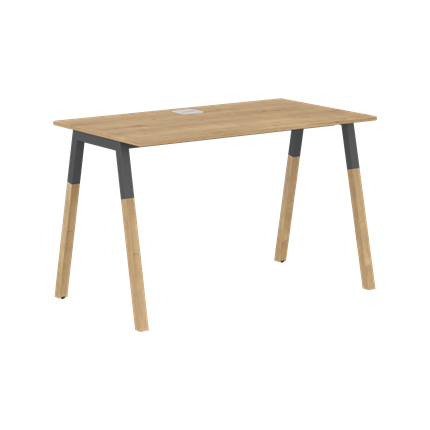 Письменный стол FORTA Дуб Гамильтон-Черный графит-Бук FST 1167 (1180х670х733) в Элисте - изображение