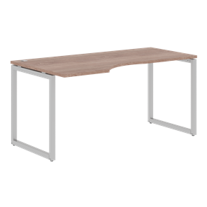 Письменный стол с боковым левым выступом XTEN-Q Дуб-сонома-серебро XQCET 169 (L) (1600х900х750) в Элисте