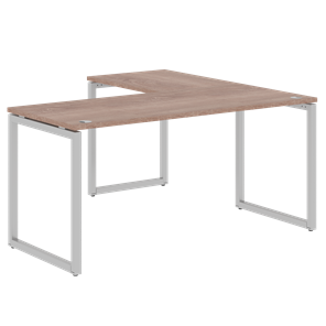 Письменный стол угловой левый XTEN-Q Дуб-сонома- серебро XQCT 1615 (L) (1600х1500х750) в Элисте