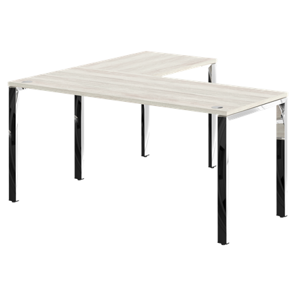 Письменный угловой  стол для персонала правый XTEN GLOSS Сосна Эдмонд XGCT 1615.1 (R) (1600х1500х750) в Элисте - изображение
