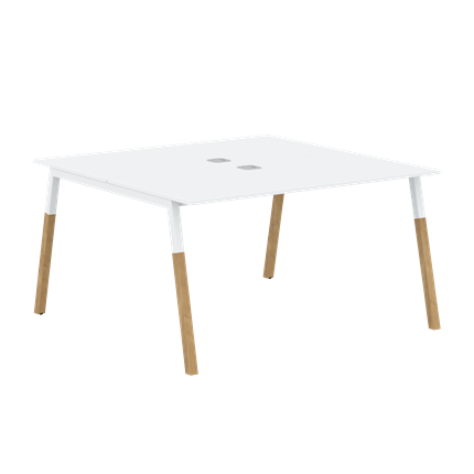 Стол для переговоров FORTA Белый-Белый-БукFWST 1313 (1380x1346x733) в Элисте - изображение