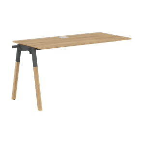 Переговорный стол FORTA Дуб Гамильтон-Черный графит-Бук  FIST 1167 (1180х670х733) в Элисте