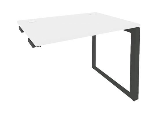 Стол приставка O.MO-SPR-1.8 Антрацит/Белый бриллиант в Элисте - изображение