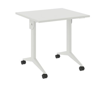 Складной стол X.M-0.7, Металл белый/Белый бриллиант в Элисте