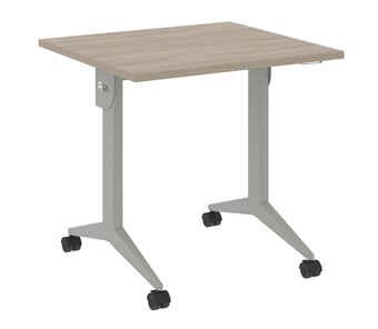 Складной мобильный стол X.M-0.7, Металл серый/Дуб Аттик в Элисте