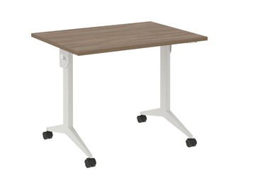 Складной стол X.M-1.7, Металл белый/Дуб Аризона в Элисте