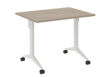 Мобильный стол X.M-1.7, Металл белый/Дуб Аттик в Элисте