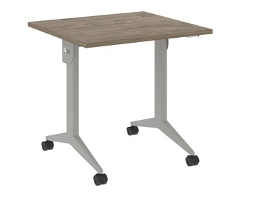 Складной мобильный стол X.M-1.7, Металл серый/Тиквуд темный в Элисте