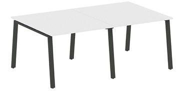 Конференц-стол для переговоров БА.ПРГ-2.1, Белый/Антрацит в Элисте