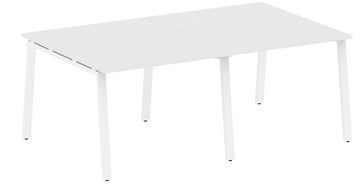 Конференц-стол для переговоров БА.ПРГ-2.2, Белый/Белый в Элисте
