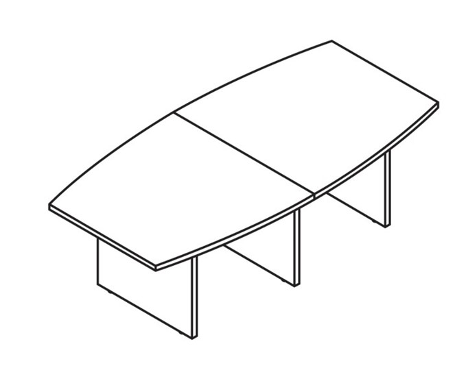 Конференц-стол для переговоров MORRIS TREND Антрацит/Кария Пальмираа MCT 2412.1 (2400x1200x750) в Элисте - изображение 1