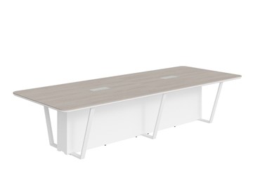 Стол для заседаний LINE Дуб-серый-белый СФ-571734.1 (3460х1340х754) в Элисте