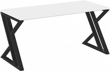 Письменный стол Loft VR.L-SRZ-4.7, Белый Бриллиант/Черный металл в Элисте