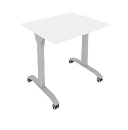 Cкладной мобильный стол СМ-1, Белый в Элисте - изображение