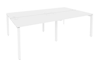 Офисный стол на металлокаркасе O.MP-D.RS-4.2.8 Белый/Белый бриллиант в Элисте