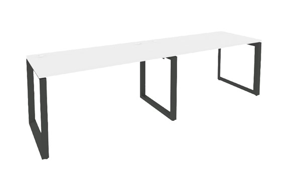 Стол письменный O.MO-RS-2.3.8, Антрацит/Белый бриллиант в Элисте - изображение
