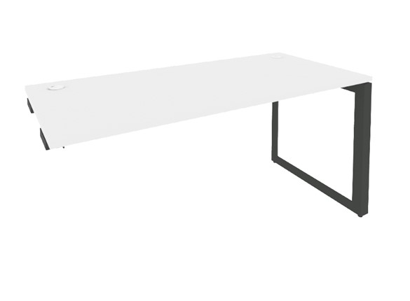 Стол-приставка к тумбе O.MO-SPR-4.8 Антрацит/Белый бриллиант в Элисте - изображение