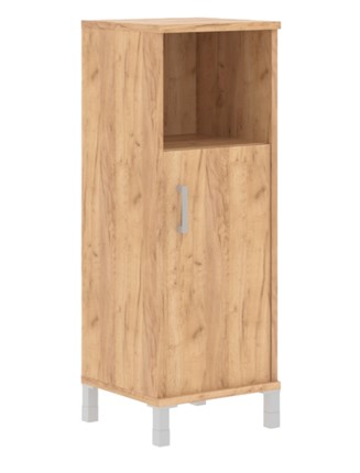 Низкий шкаф Born В 421.2 R правый колонка средняя с глухой малой дверью 475х450х1286 мм, Дуб Бофорд в Элисте - изображение