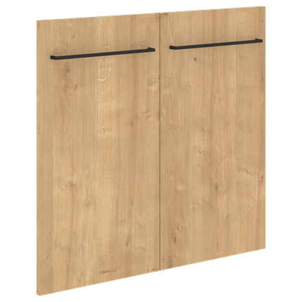 Дверь глухая двойная низкая LOFTIS Дуб Бофорд LLD 40-2 (790х18х734) в Элисте - изображение