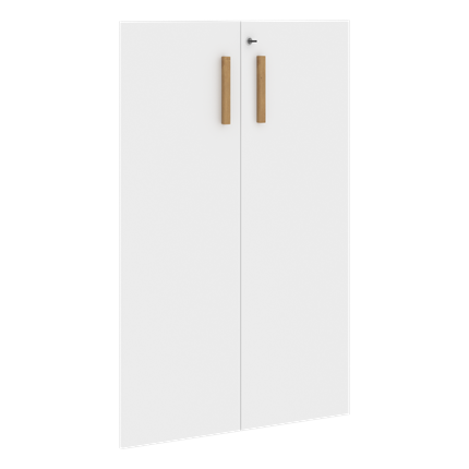 Двери для шкафов средние с замком FORTA Белый FMD 40-2(Z) (794х18х1164) в Элисте - изображение