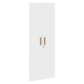 Двери для шкафов высокие с замком FORTA Белый FHD 40-2(Z)  (794х18х1932) в Элисте