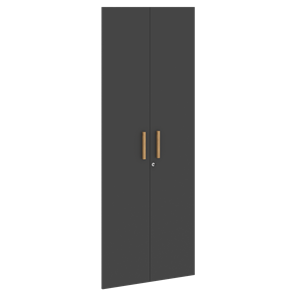 Высокие двери для шкафов с замком FORTA Черный Графит FHD 40-2(Z)  (794х18х1932) в Элисте