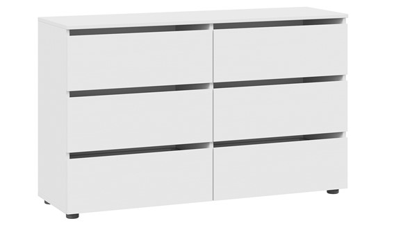 Комод с 6 ящиками Денвер (Белый) в Элисте - изображение
