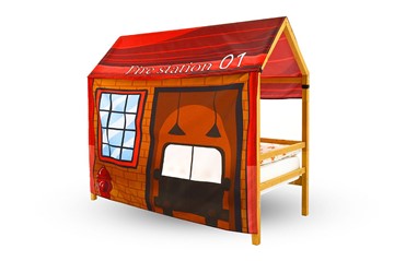 Игровая накидка для кровати-домика Svogen «Пожарная станция» в Элисте - предосмотр 1