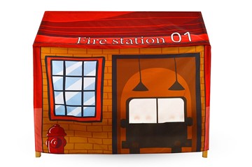 Игровая накидка для кровати-домика Svogen «Пожарная станция» в Элисте - предосмотр