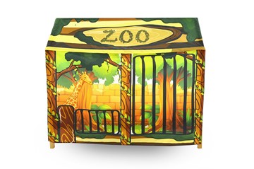 Игровая накидка для кровати-домика Svogen «Зоопарк» в Элисте - предосмотр