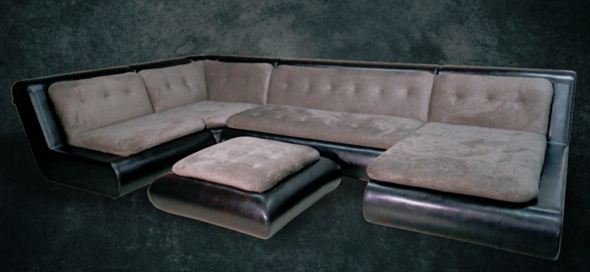 П-образный диван Эвелина со столом-пуфом в Элисте - изображение
