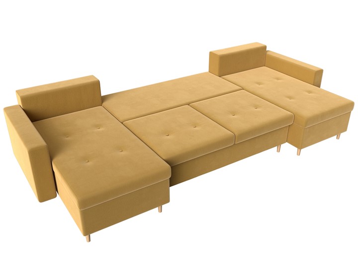 П-образный диван Белфаст, Желтый (Микровельвет) в Элисте - изображение 2