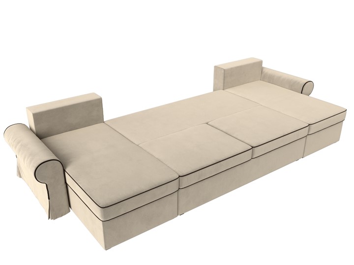 П-образный диван Элис, Бежевый (микровельвет) в Элисте - изображение 10